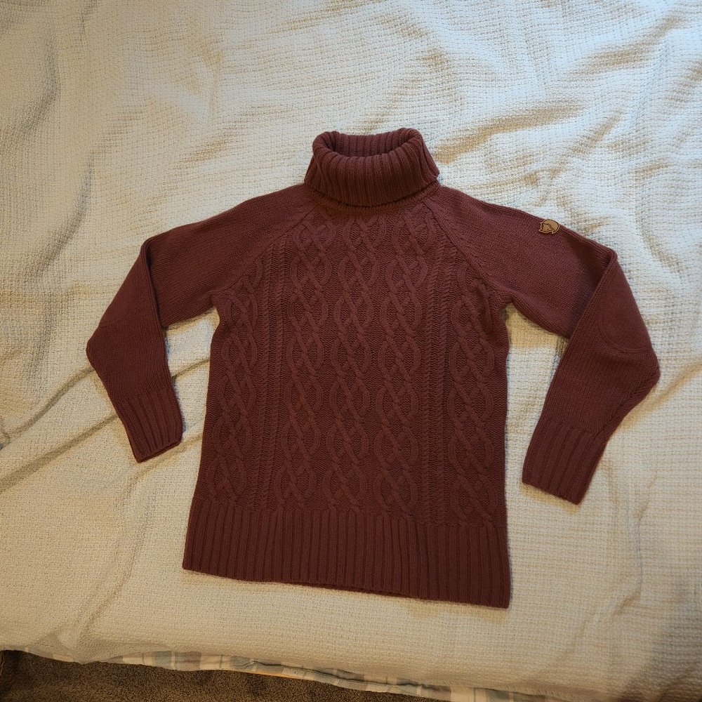 Fjällräven Övik Cable Knit Roller Neck Women's